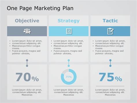 One Page Marketing Plan PowerPoint Template 03