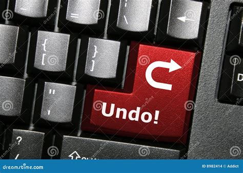 Undo Key Button Stock Images - Image: 8982414