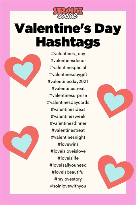 Valentines Day Hashtags - Strange Social Business | Valentines social ...