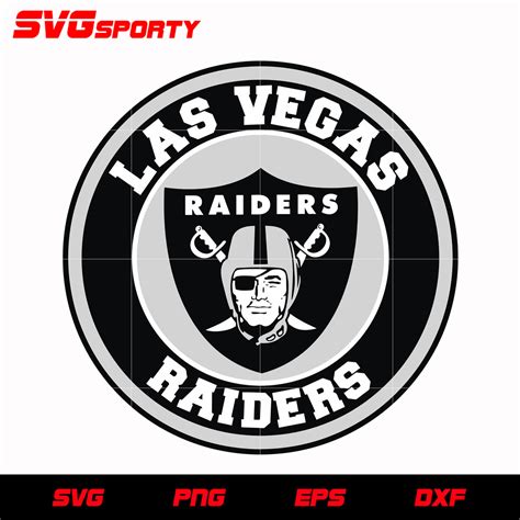 Las Vegas Raiders Circle Logo svg, nfl svg, eps, dxf, png, digital fil ...