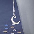 sterling silver moon and star necklace by gaamaa | notonthehighstreet.com