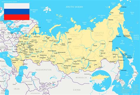 Russia Map Russia Political Wall Map Mapscom Home Maps Of Images
