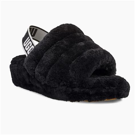 UGG Women's Fluff Yeah Slide Black | Laurie's Shoes