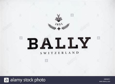 Sign for high end fashion and exclusive brand Bally Stock Photo - Alamy