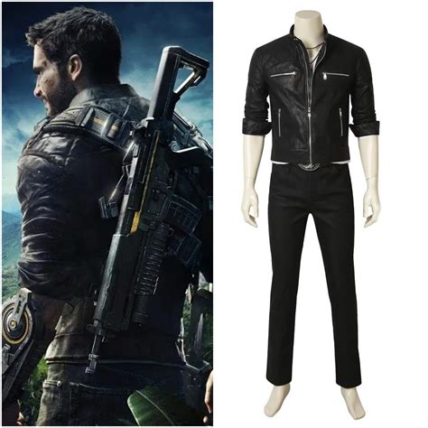 Just Cause 4 Rico Rodriguez Cosplay Costume Jacket Men's Outfit-in Game ...