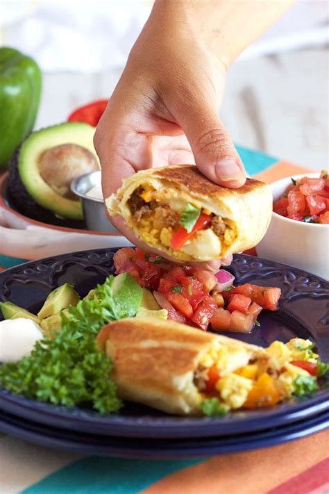 Freezer Breakfast Burritos with Chorizo - The Suburban Soapbox