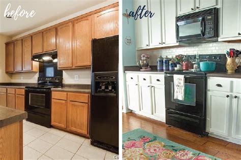 Painting Wood Kitchen Cabinets White Before And After | Besto Blog