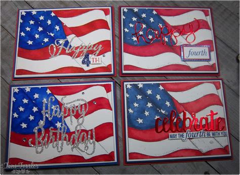 ToniStamps: Celebrate America - Flag cards