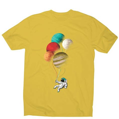 Astronaut balloons - illustration men's t-shirt | eBay | Mens tshirts, Mens t, Balloon illustration