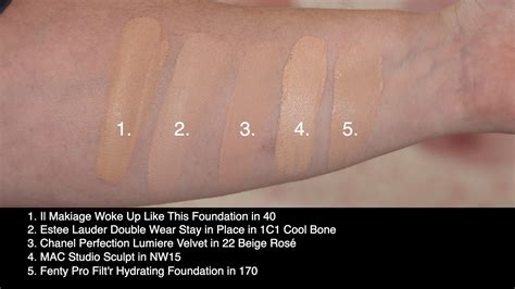 Swatches Of Il Makiage 020 Vs Revlon 120 Buff R/Fairolives, 42% OFF