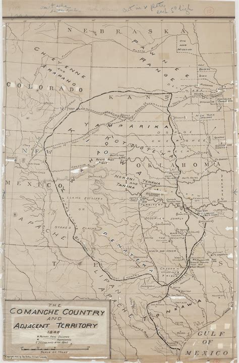 The Comanche Country and Adjacent Territory, 1840 - The Portal to Texas History