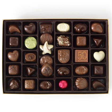 Godiva Chocolatier Assorted Chocolates Gold Holiday Gift Box, 36 Pieces - Candy & Chocolate ...