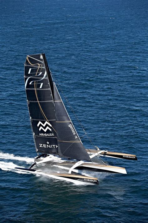 Maxi Spindrift 2 is the largest racing trimaran in the world (40 meters). #sailing #spindrift2 # ...