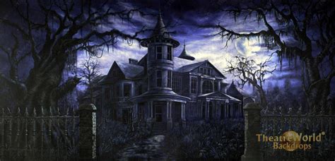 Haunted Mansion Backdrop Rentals | TheatreWorld® Backdrops