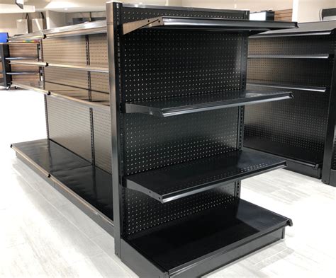 Madix Gondola Shelving & Black Gondola Shelves for Convenience Stores