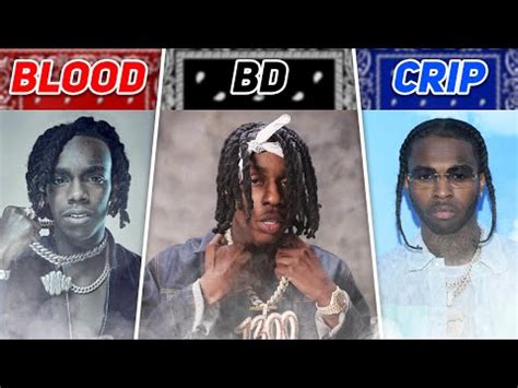 BLOOD VS CRIP VS BLACK DISCIPLES RAPPERS! - YouTube