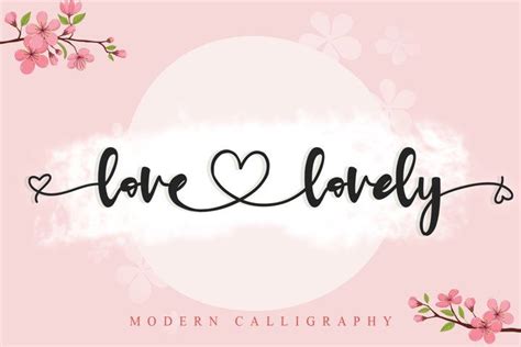 love lovely (573000) | Calligraphy | Font Bundles