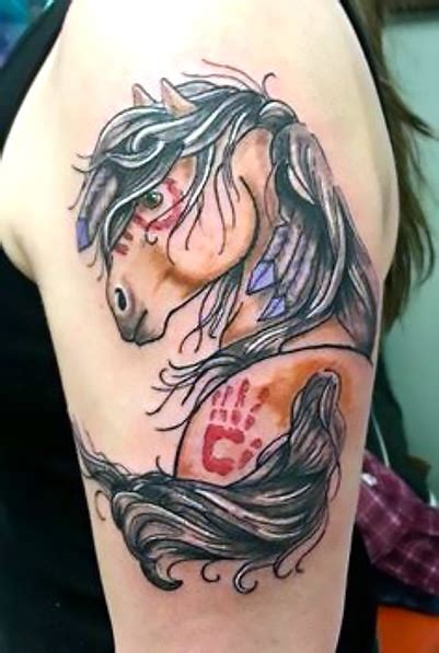 Native American Horse Tattoo