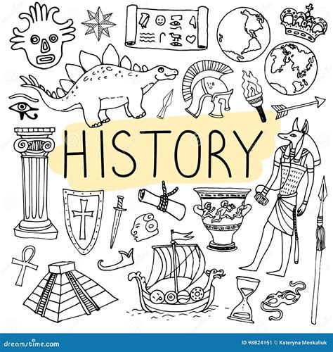 History Doodles Stock Illustrations – 316 History Doodles Stock ...