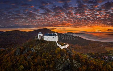 Fuzer, Hungary - Aerial View of the Beautiful Castle of Fuzer on a ...