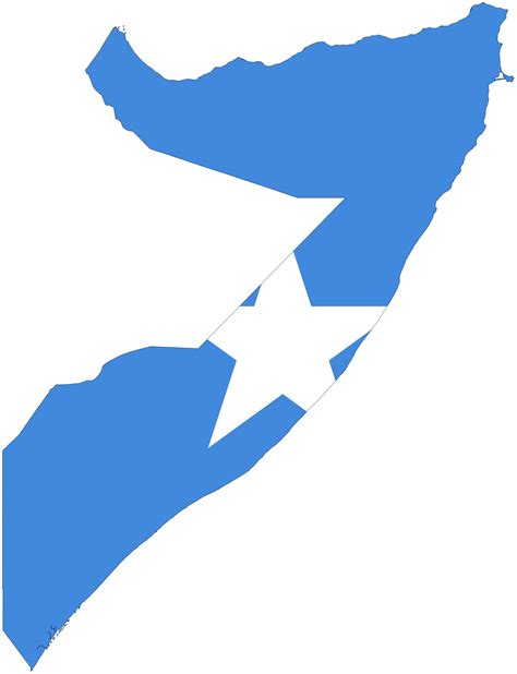 Somalia Flag Map - MapSof.net