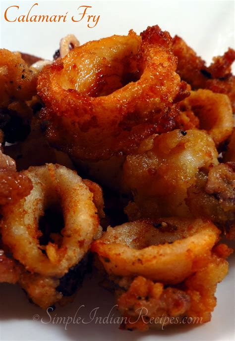 Crispy Fried Calamari - Deep fried squid rings | Simple Indian Recipes