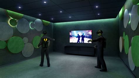 VR room setup with spectator monitor/s | Vr room, Game room design ...