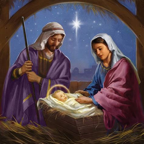 Mary & Joseph with Halo Baby - 5 Pack - LoveChristianBooks.com