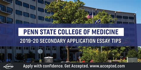 Medical - Penn State College of Medicine Secondary Application Essay ...