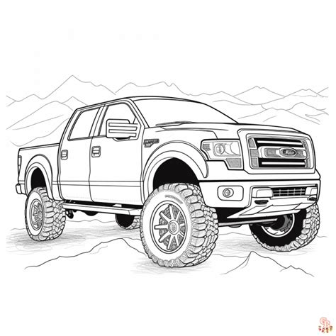 Printable Ford Coloring Pages Free For Kids And Adults