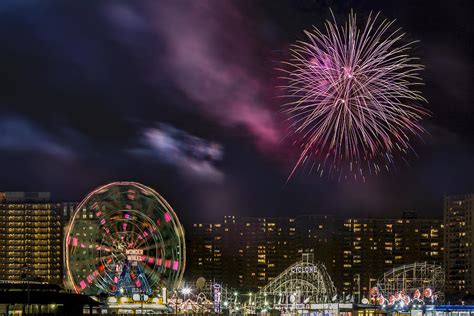 Coney Island Fireworks Photograph by Susan Candelario - Pixels