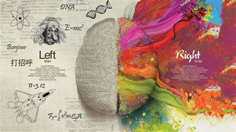 Download free A Brain With A Colorful Background And A Colorful Brain ...