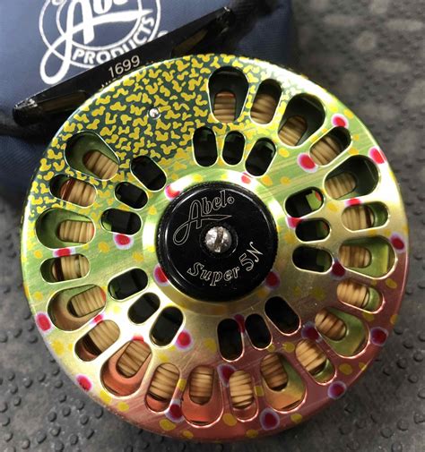 SOLD! - Abel Super Series 5wt Fly Reel c/w Optional Brook Trout Graphic ...