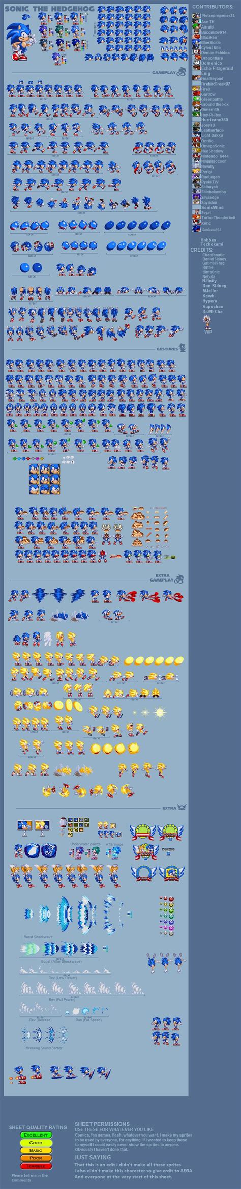 Modgen Modern Sonic Ultimate Sprite Sheet by notsoprogamer21 on ...