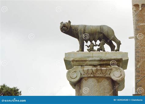 Rome, Italy-October 7, 2018: the Capitoline Wolf, a Statue of a Wolf ...