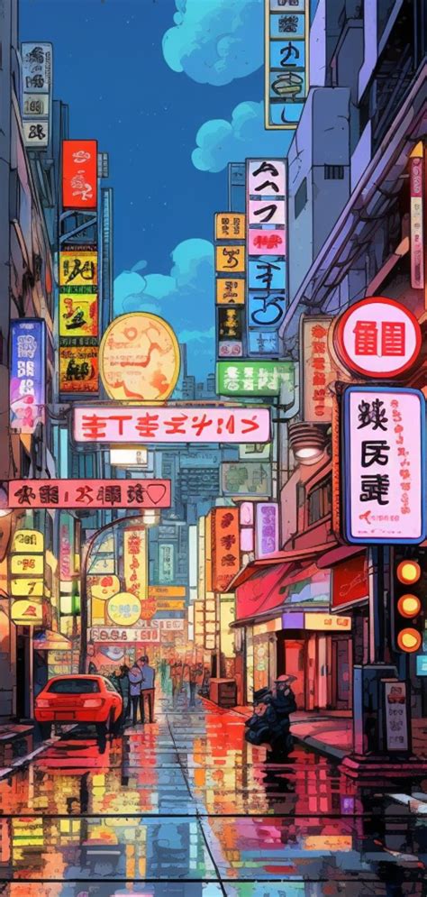 Tokyo Art Aesthetic City Painting | Japanese pop art, Tokyo art, Pop art wallpaper