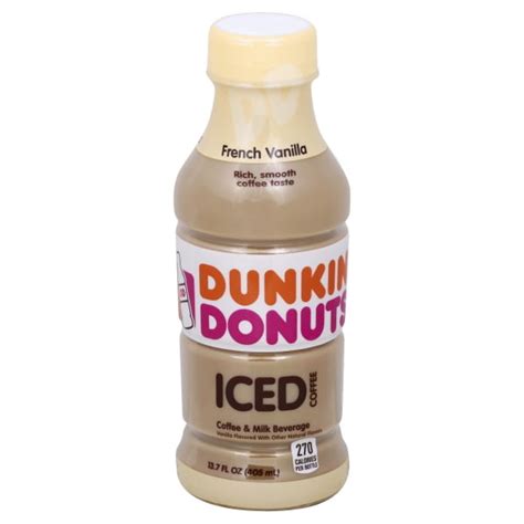 Dunkin Donuts French Vanilla Iced Coffee, 13.7 Fl. Oz. - Walmart.com ...