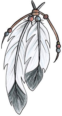 Native American Feather Tattoo, Indian Feather Tattoos, Indian Feathers, Eagle Feathers, Native ...