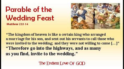 THE ENDLESS LOVE OF GOD 3 (PARABLE OF THE WEDDING FEAST ) - YouTube