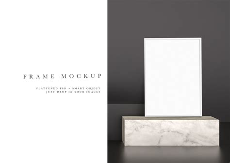 Frame Mockup #845, Modern Frame Mockup, White Frame Mockup - FilterGrade