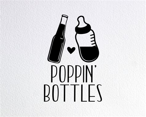 Poppin' Bottles Svg Co-ed Baby Shower Invitation Svg - Etsy