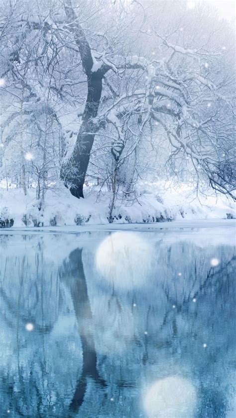 Winter Snowfall iPhone Wallpapers Free Download