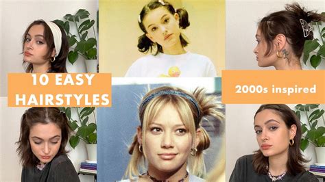 10 CUTE 90's & y2k HAIRSTYLES that are EXTREMELY EASY - YouTube