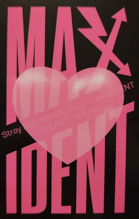 Stray Kids Maxident photocard scan (HEART Ver. ) Heart Wallpaper, Kids Wallpaper, Wall Prints ...