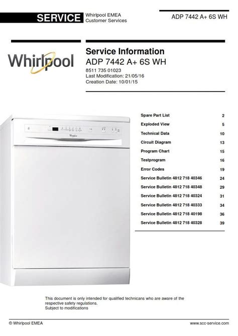 Whirlpool Portable Dishwasher Manual