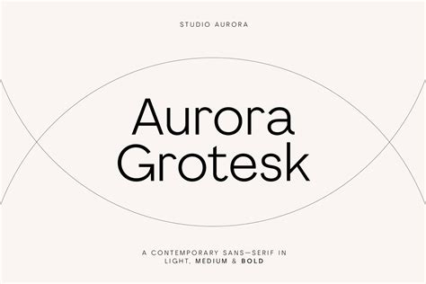 Aurora Grotesk – Sans Serif Font Digital Font Download