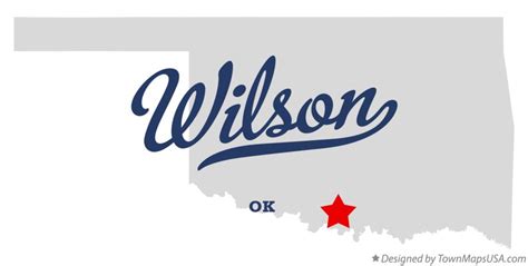 Map of Wilson, OK, Oklahoma