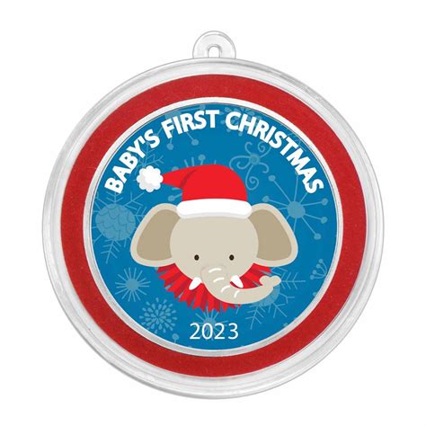 Buy 2023 1 oz Ag Colorized Round - APMEX (Baby's First Christmas) | APMEX