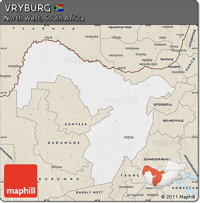 Free Classic Style Map of VRYBURG