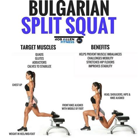 Pin by Fred on workout motivation | Leg workout, Bulgarian split squats, Glutes